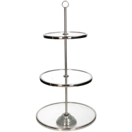 Etagère Zilver 3-laags