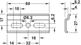 Bevestigingsplaat voor kastophanger (set van 2)