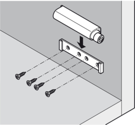 Druksnapper met magnetische vergrendeling