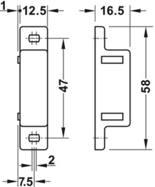 Magneetsluiting / magneetsnapper beweegbaar