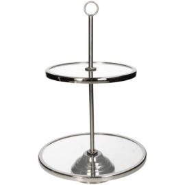Etagère Zilver 2-laags