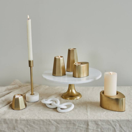 Kandelaar Goud 8x8x34cm