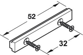 Plintclip om te schroeven