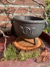 Cauldron 15 cm Tripple Moon Goddess