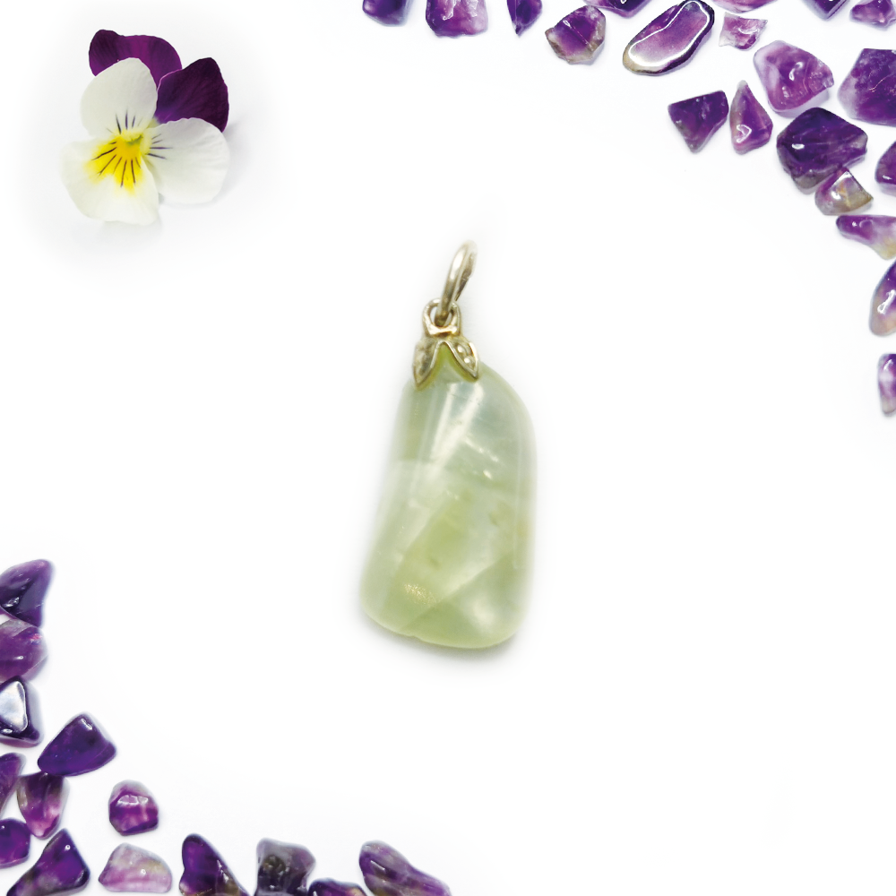 Calciet groen hanger