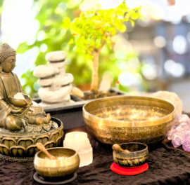 Klankschaal meditatie sessie