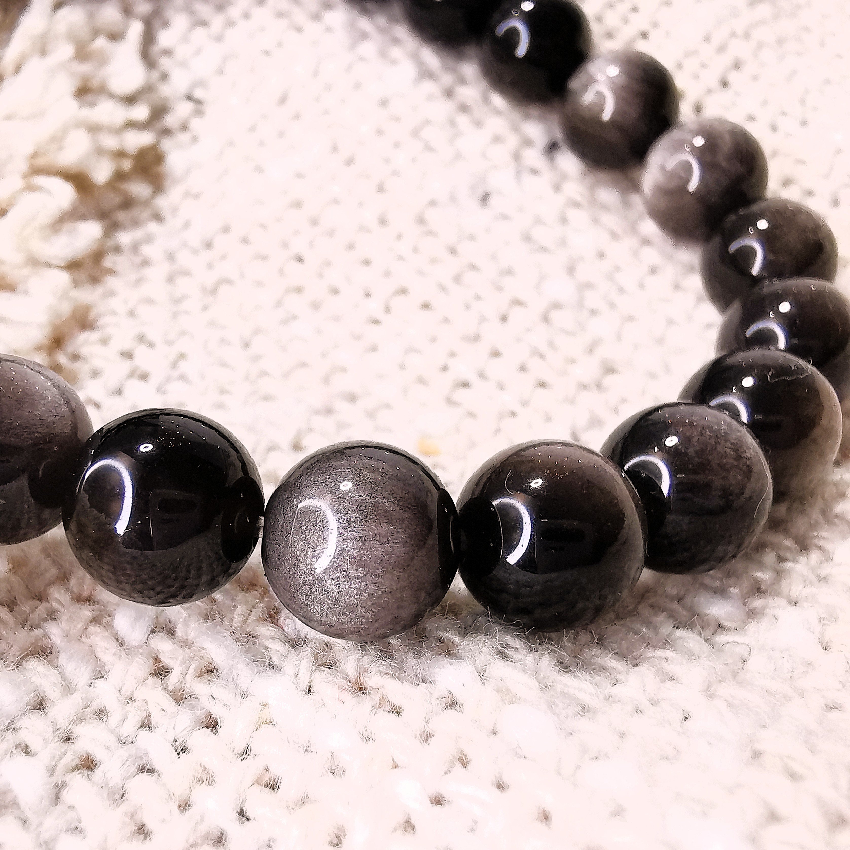 Obsidiaan Armband 8mm