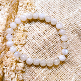 Maansteen blauw Armband 7mm