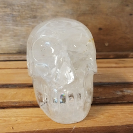 Bergkristal schedel regenboog