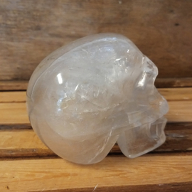 Bergkristal schedel open kaak