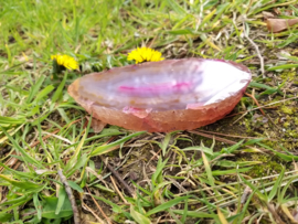 Gekleurde Agaat schijf 13,2 cm