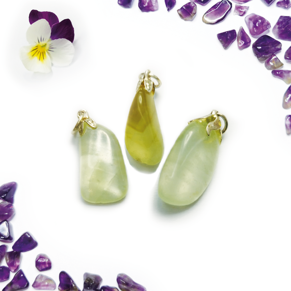 Calciet groen hanger