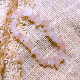 Rozenkwarts Split Armband