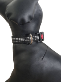 Reflecterende halsband met klikgesp, 20mm