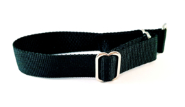 Martingale halsband zwart, 2.5cm breed