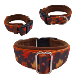 Gevoerde halsband 'Autumn' serie