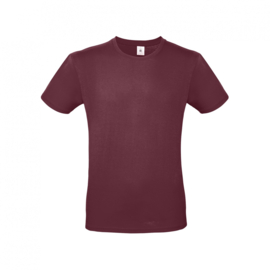 B&C E150 t-shirt burgundy