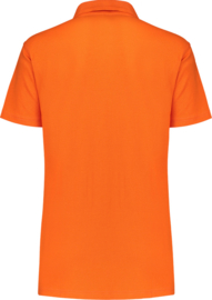 Dames polo oranje