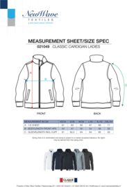 Dames sweatvest navy