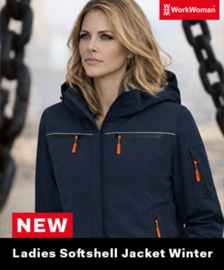 Winter softshell WorkWoman zwart