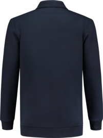 Zware kwaliteit polosweater WM navy