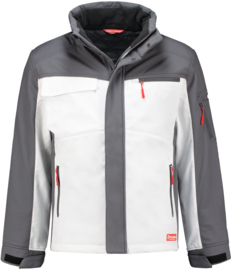 Workman Winter Softshell wit / grijs