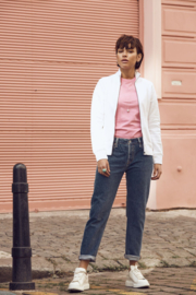 Dames sweatvest wit