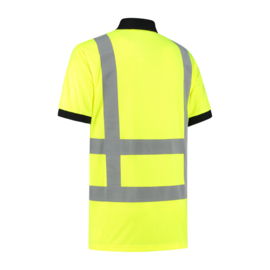 Polo shirt geel met RWS reflectie