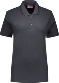 Dames polo shirt donker grijs