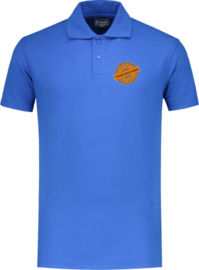 Stevige Workman polo korenblauw