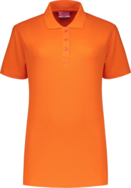 Dames polo oranje