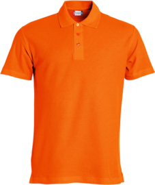 Basic polo Clique diep oranje