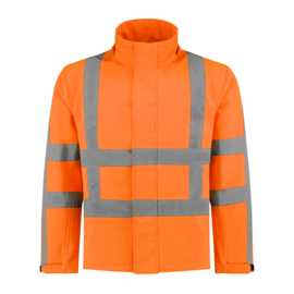 Softshell oranje met reflectie RWS