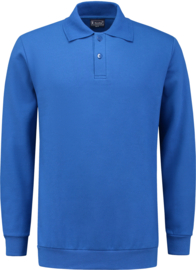 Zware kwaliteit polosweater WM royal blue