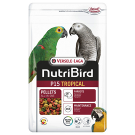 Nutribird P15 Tropical Mix Onderhoudsvoer Papegaai 1kg (P 15 Tropical - Erhaltungsfutter NutriBird)
