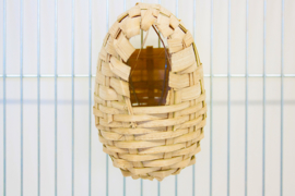 Nesting Basket Reed Small (Exotenkörbchen - Peddigrohr groß)