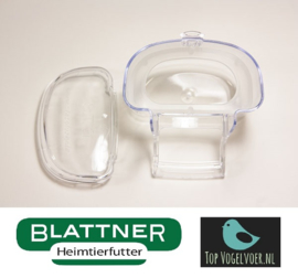Mangeoire Cage Transparent Bella (Plastiknapf für Vorsatzgitter Bella)