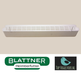 Napf mit Drahthaken 39 cm mit Gitter weiß