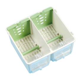 Plastic Transport Box Small 2-parts (Safari Cage klein 2 teilig mit Deckel)