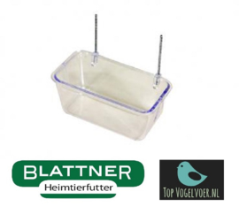 Plastic Food Bowl With Wire Hooks 8 cm(Napf 8 cm mit Drahthaken)