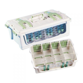 Plastic Transport Box Small 4-parts  Included Top Cover (Safari Cage 4 teilig mit Deckel)