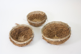 Wildzang nest kokos klein ca. 10cm (Waldvogelnest mit Kokosfasern klein ca. 10 cm)