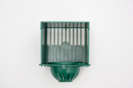 Voorhangnest kunststof groen met uitneembaarnest 8cm (Kaisernest Kunststoff grün mit herausnehmbarem Nest 8 cm)