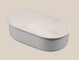 Plastic Voerbak Ovaal Wit (Napf oval 12 x 7,5 x 3,5 cm weiß)
