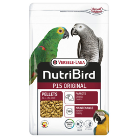 Nutribird P15 Original Onderhoudsvoer Papegaai 1kg (P 15 Original - Erhaltungsfutter NutriBird)