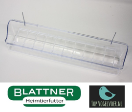 Napf mit Drahthaken 30 cm mit Gitter transparent