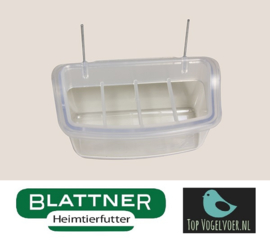 Plastic Food Bowl With Grid And Wire Hooks 11 cm (Napf 11 cm mit Drahthaken & abnehmbarem Gitter)