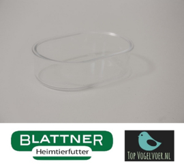 Bol en Plastique Ovale Transparent (Napf oval 12 x 7,5 x 3,5 cm transparent)