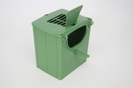 Exoten Nestbox Plastic Green (Exotennistkasten - Kunststoff 12 x 11 x 13,5 cm grün)
