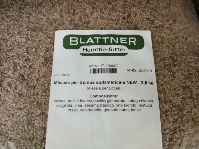 Blattner Miscela per Spinus Sudamericani 15kg (Zeisig - Premium ohne Negersaat)